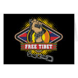 Free Tibet Chains Greeting Cards