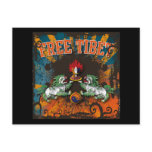 Free Tibet Grunge Art Postcards