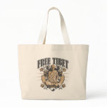 Free Tibet Monk Canvas Bags
