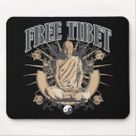 Free Tibet Monk Mouse Pads