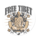 Free Tibet Monk stickers