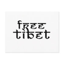 FREE TIBET postcards