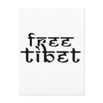 FREE TIBET postcards