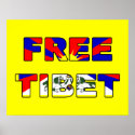Free Tibet Poster posters