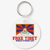 Free Tibet spoof keychains