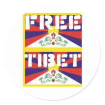 Free Tibet! Stickers