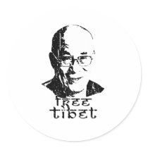 Free Tibet stickers