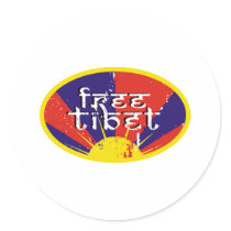 Free Tibet stickers