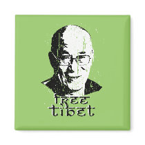 Free Tibet T-shirt magnets