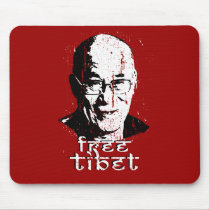 Free Tibet T-shirt mousepads by freetibet Free Tibet T-shirt mousepads