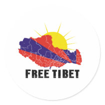 FREE TIBET / TIBETAN FREEDOM stickers