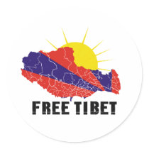 FREE TIBET / TIBETAN FREEDOM stickers