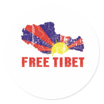 FREE TIBET / TIBETAN FREEDOM stickers