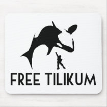 Free Tilikum Save the Orca Killer Whale Mouse Pads