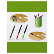 free-vector-painting-accessories-11021 flyers