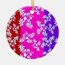 Free Vector Seamless Flower Pattern2 Christmas Ornament