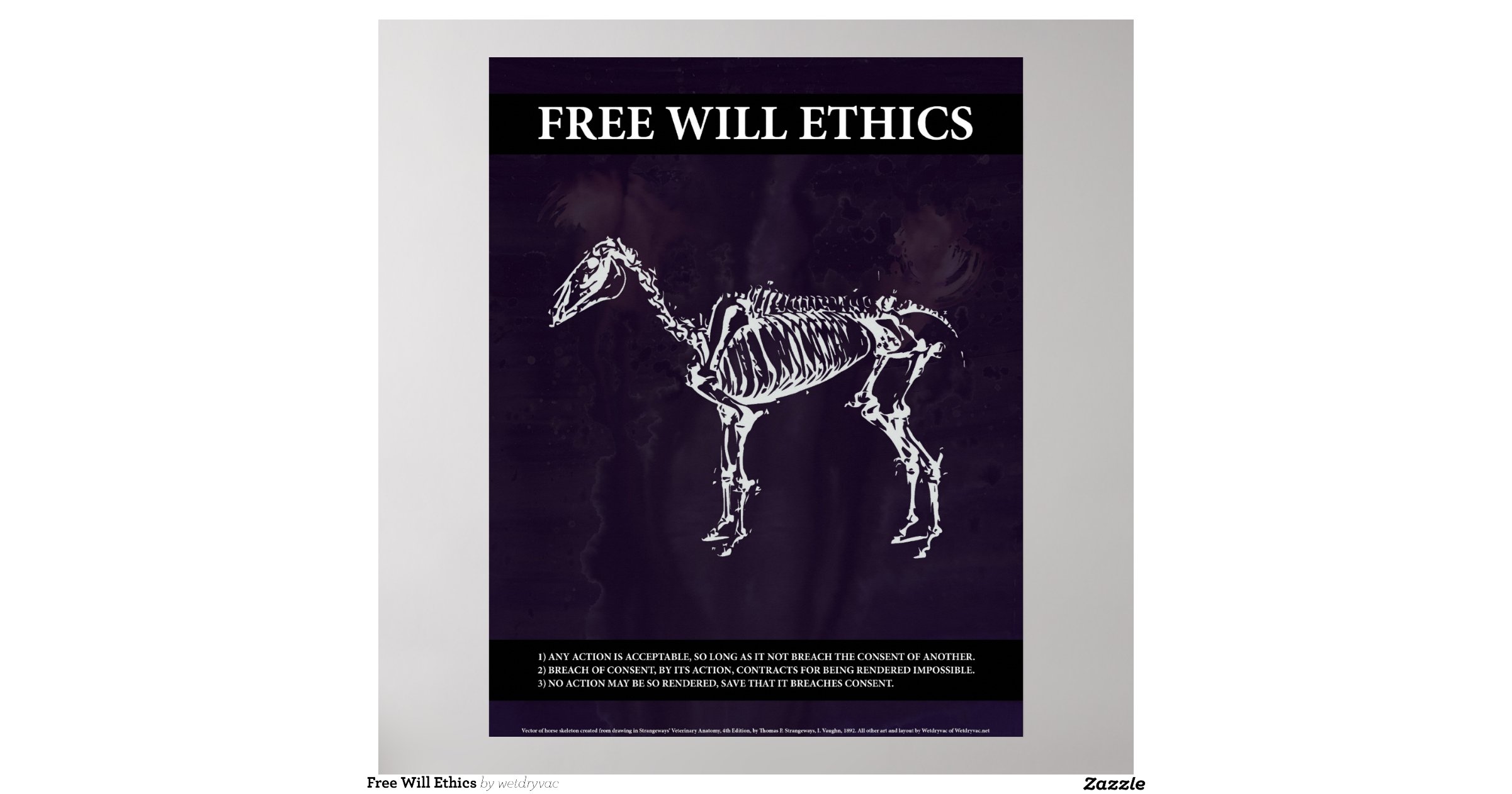 Free Will Ethics Poster Zazzle