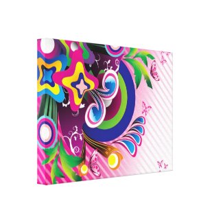 Free Wonderful Colorful Background Vector Graphics Gallery Wrapped Canvas