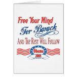 Free Your Mind For Barack Cards