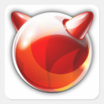 FreeBSD Square Stickers