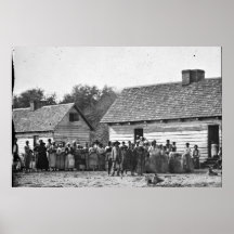 Freed Slaves J J Smith Plantation South Carolina Poster