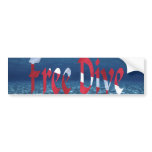 FreeDive Bumper Sticker