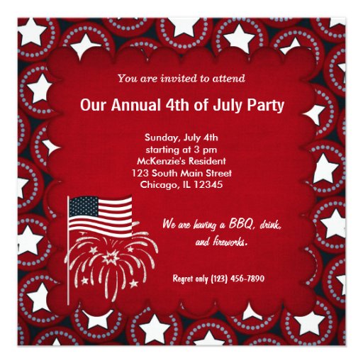 Freedom 4th of July Invitations