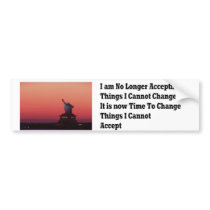 Freedom and liberty bumper sticker