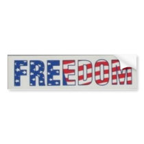 Freedom_Bumper bumper stickers by freedomsfirst Freedom_Bumper bumper stickers