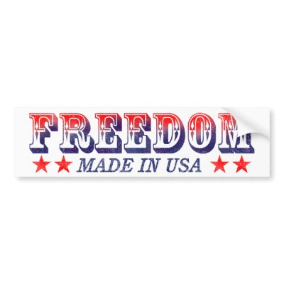 Freedom Bumper Stickers by rgb_hmo