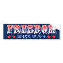 Freedom bumper stickers