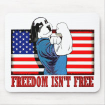 Freedom Dawg Freedom Isn"t Free mousepads by quatrosales Freedom Dawg Freedom Isn"t Free mousepads