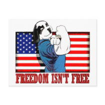 Freedom Dawg Freedom Isn"t Free postcards