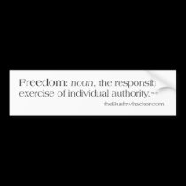 Freedom Defined bumper stickers