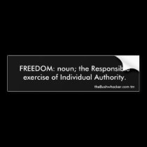 Freedom Defined bumper stickers