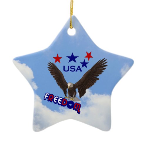 Freedom Eagle Patriotic Ornament ornament