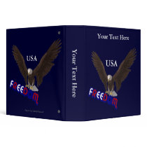 Freedom Eagle USA Personalized Notebook Binder