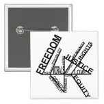 freedom equality justice pin
