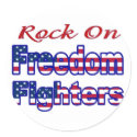 FREEDOM FIGHTERS stickers by APOLITICAL_BITCH FREEDOM FIGHTERS stickers