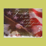 Freedom-Flag and Eagle postcards