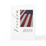Freedom Flag Greeting Card