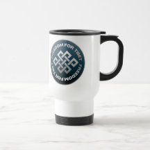 Freedom For Tibet Stitch Coffee Mugs