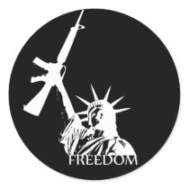 Freedom - Got guns? (Large Dark) stickers