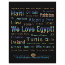 Freedom Has Wings ~ We Love Egypt Flyer