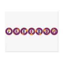 Freedom in Circles Post Cards