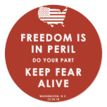 Freedom Is In Peril! Sticker