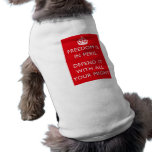 Freedom Is In Peril WW2 Poster Dog Tee Shirt