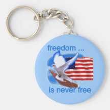 Freedom is Never Free Tshirts and Gifts Key Chains