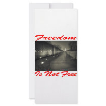 Freedom Is Not Free #003 Custom Rack Cards