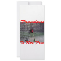 Freedom Is Not Free #004 Custom Rack Card